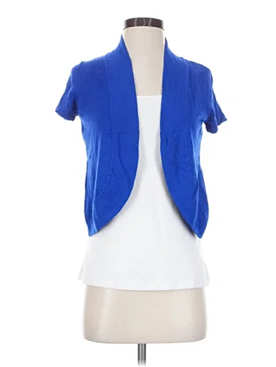 212 Collection Cardigan Sweater In Blue