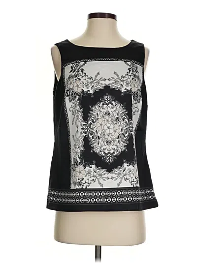 Pre-owned 212 Collection Sleeveless Blouse In Black