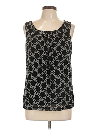 Pre-owned 212 Collection Sleeveless Blouse In Black