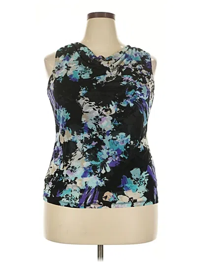 Pre-owned 212 Collection Sleeveless Blouse In Black
