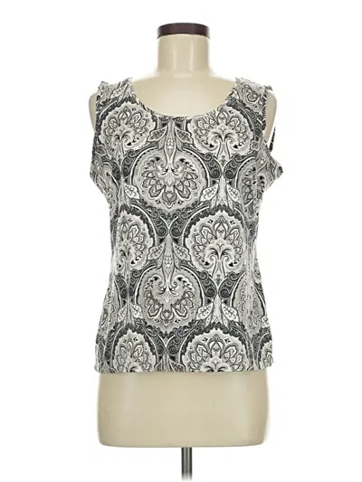 Pre-owned 212 Collection Sleeveless Blouse In Gray