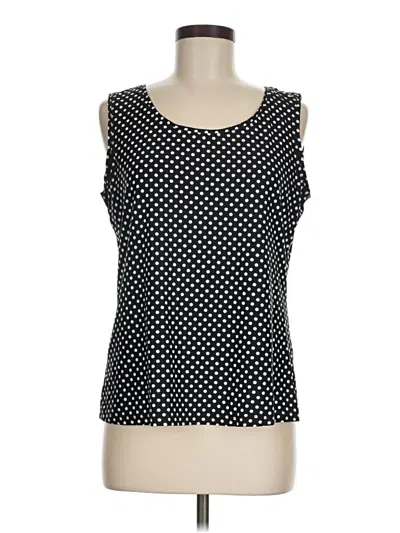Pre-owned 212 Collection Tank Top Black Square Neckline Tops