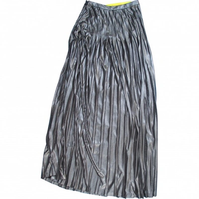 Pre-owned Catherine Malandrino Silver Polyester Skirt