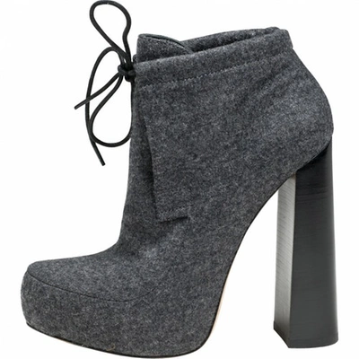 Pre-owned Alexander Wang Grey Cloth Ankle Boots