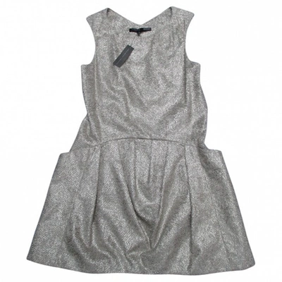 Pre-owned Theyskens' Theory Metallic Polyester Dress