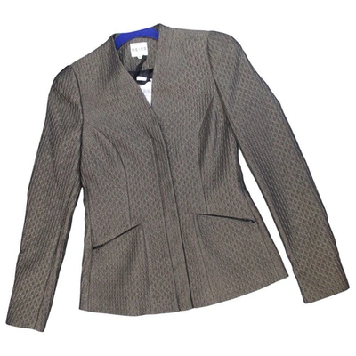 Pre-owned Reiss Metallic Polyester Jacket