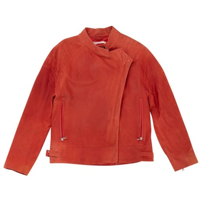 Pre-owned J Brand Orange Suede Jacket