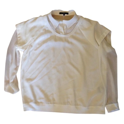 Pre-owned Tibi White Silk Top