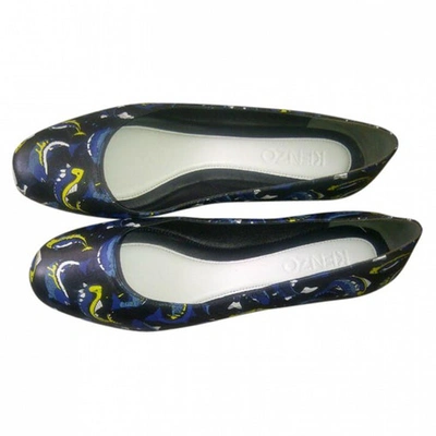 Pre-owned Kenzo Multicolour Leather Ballet Flats