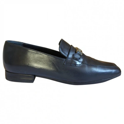 Pre-owned Kenzo Blue Leather Flats
