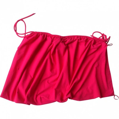 Pre-owned Lanvin Pink Polyester Skirt