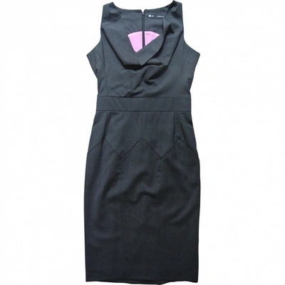 Pre-owned Dsquared2 Grey Wool Dress