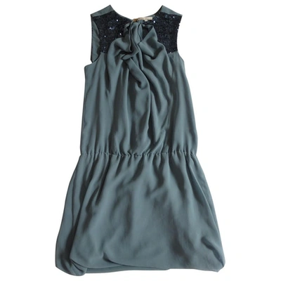Pre-owned Maje Green Synthetic Dress