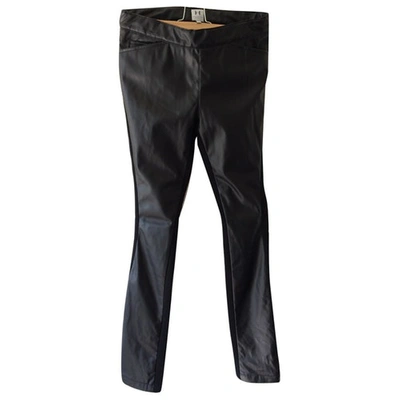 Pre-owned Halston Heritage Black Polyester Trousers
