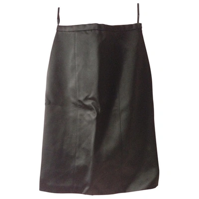 Pre-owned Burberry Black Viscose Skirt