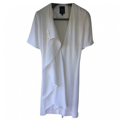 Pre-owned Alexander Mcqueen White Silk Dress