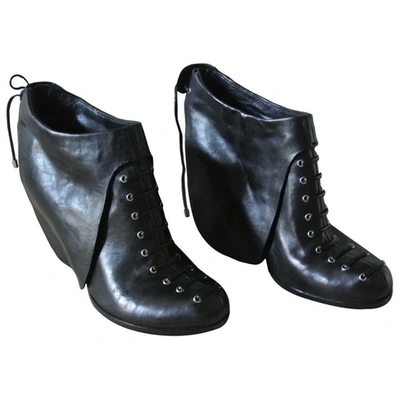 Pre-owned Camilla Skovgaard Black Leather Ankle Boots
