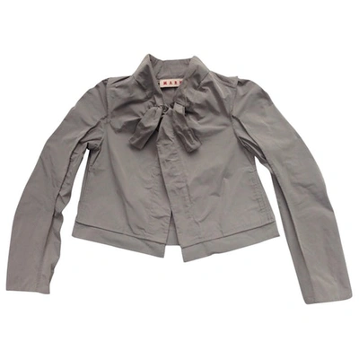 Pre-owned Marni Grey Polyester Jacket