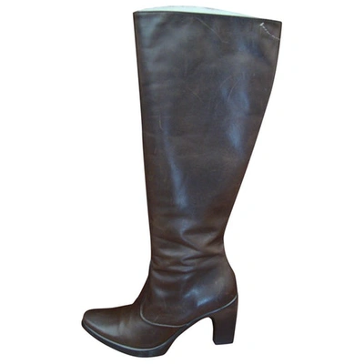 Pre-owned Bcbg Max Azria Boots In Brown