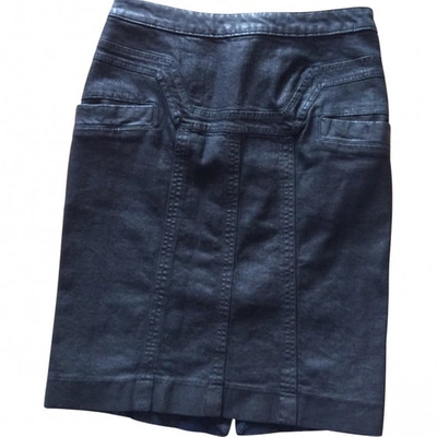 Pre-owned Just Cavalli Black Denim - Jeans Skirt