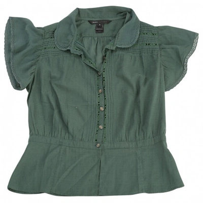 Pre-owned Marc Jacobs Green Cotton Top