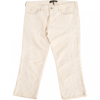 Pre-owned Isabel Marant Ecru Cotton - Elasthane Jeans