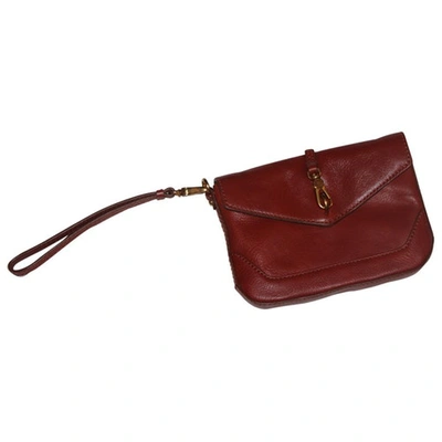 Pre-owned Marc By Marc Jacobs Burgundy Cotton Clutch Bag
