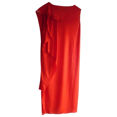 Pre-owned Bottega Veneta Red Viscose Dress