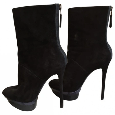 Pre-owned Brian Atwood Black Suede Boots