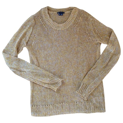 Pre-owned Theory Yellow Linen Knitwear