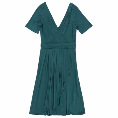 Pre-owned Temperley London Green Silk Dress