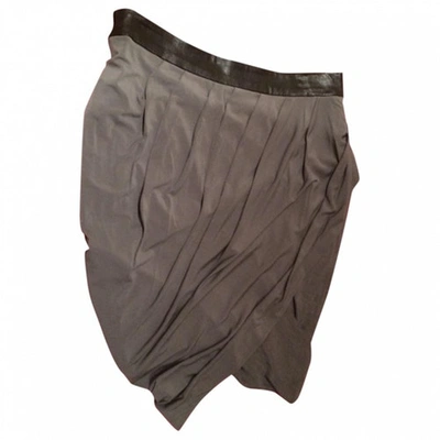Pre-owned Rag & Bone Grey Polyester Skirt