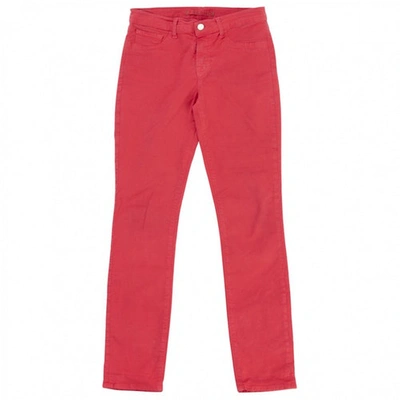 Pre-owned J Brand Red Cotton Jeans