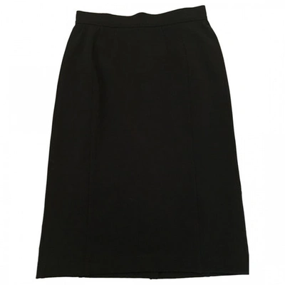 Pre-owned Burberry Black Synthetic Skirt