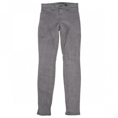 Pre-owned J Brand Grey Cotton Jeans