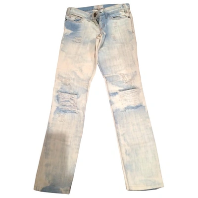 Pre-owned Current Elliott Blue Cotton Jeans