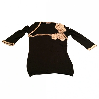 Pre-owned Red Valentino Black Cotton Knitwear