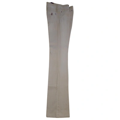 Pre-owned Notify Beige Cotton - Elasthane Jeans
