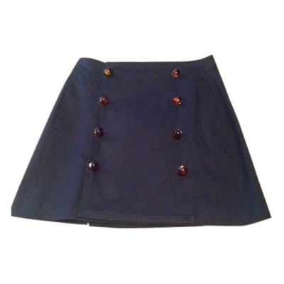 Pre-owned Dsquared2 Blue Cotton - Elasthane Skirt