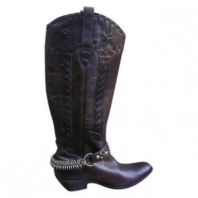 Pre-owned Ash Brown Leather Boots