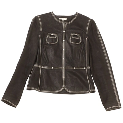 Pre-owned Paule Ka Black Leather Jacket