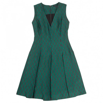 Pre-owned Jonathan Saunders Green Silk Dress
