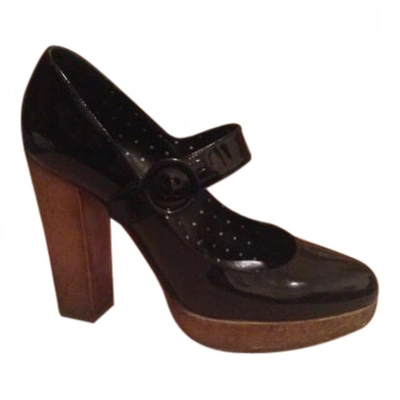 Pre-owned Moschino Cheap And Chic Black Patent Leather Heels