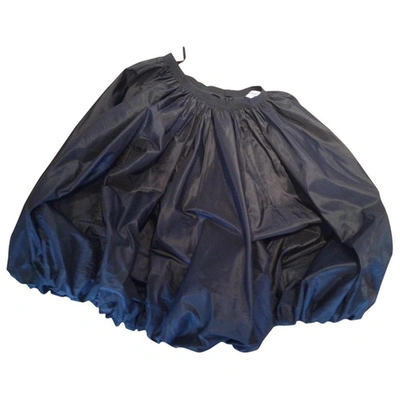 Pre-owned Givenchy Black Silk Skirt