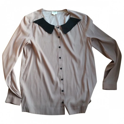 Pre-owned Gat Rimon Pink Silk Top