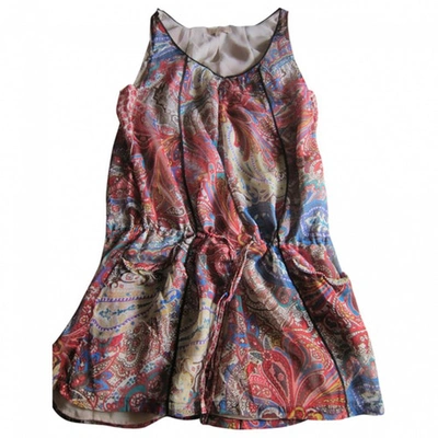 Pre-owned Sandro Multicolour Silk Dress