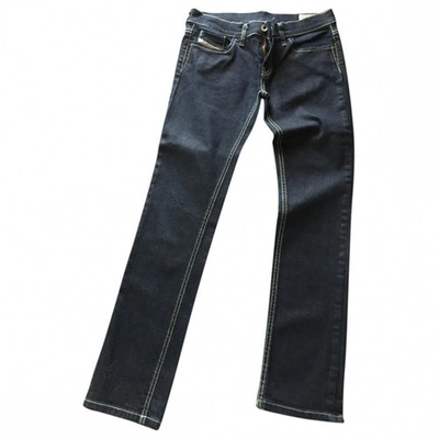 Pre-owned Diesel Blue Cotton Jeans