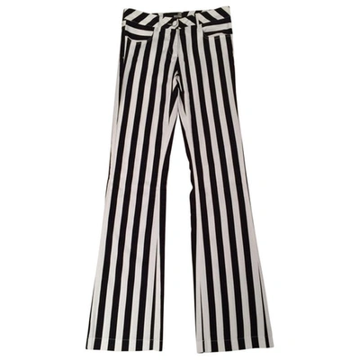 Pre-owned Moschino Cotton Trousers In Other