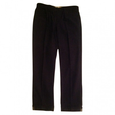 Pre-owned Paul Smith Blue Cotton Trousers