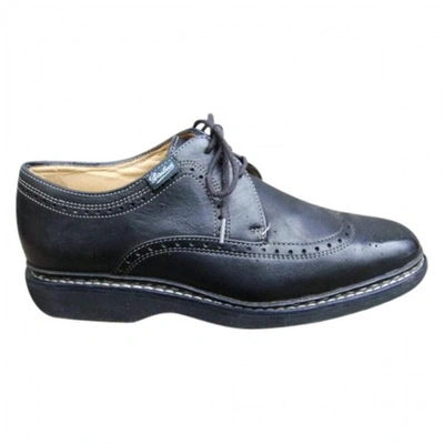 Pre-owned Paraboot Black Leather Lace Ups